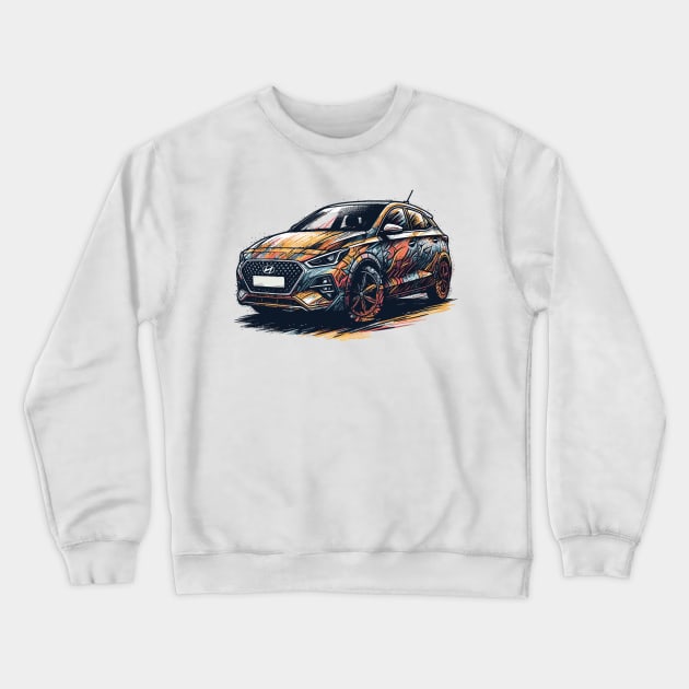 Hyundai I30 Crewneck Sweatshirt by Vehicles-Art